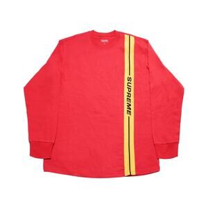 Supreme Vertical Logo Stripe Long Sleeve Tee